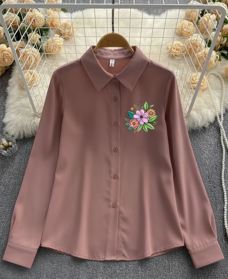 Fresh Blooms on Classic Peach Top