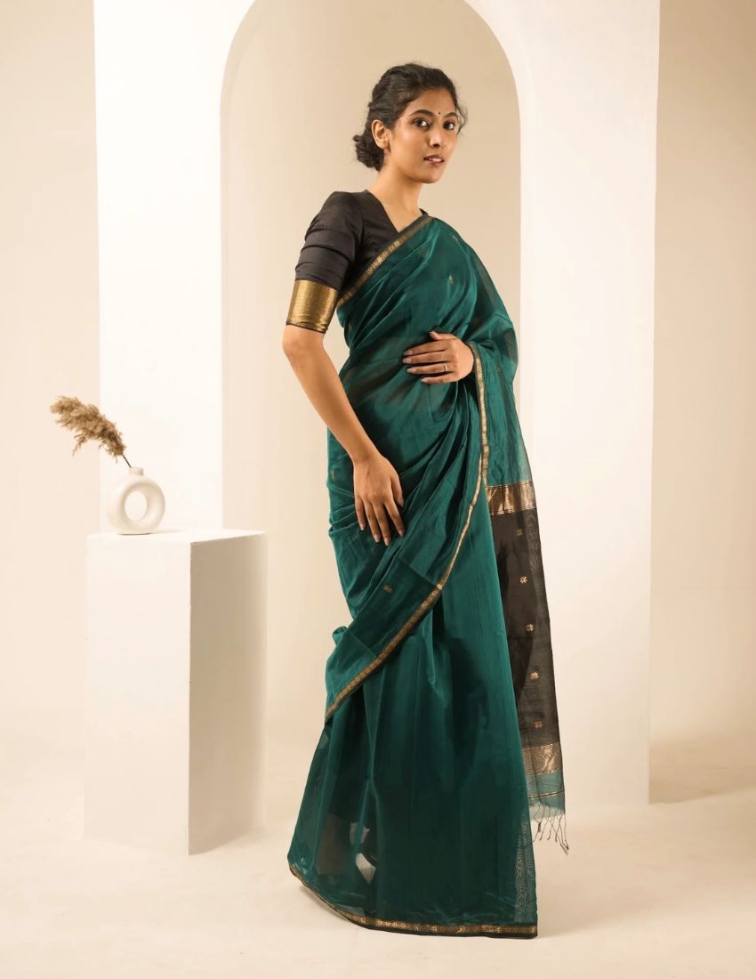 Rama Butti Banarasi Saree