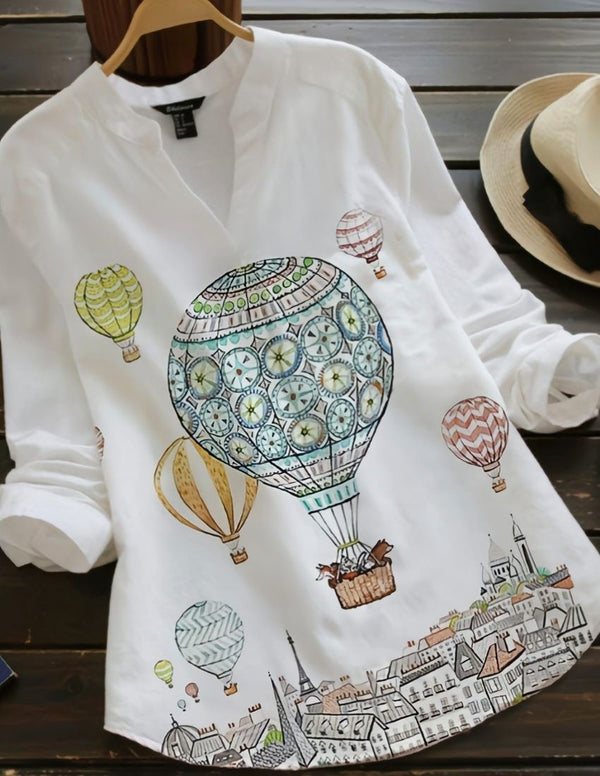 Whimsical Balloon Design Top