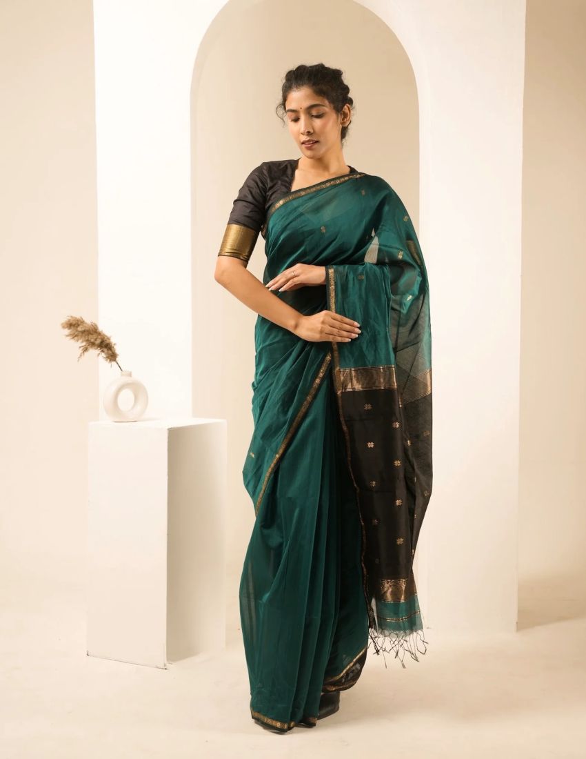 Rama Butti Banarasi Saree