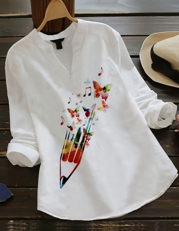 Colorful Pencil Creative Design Top